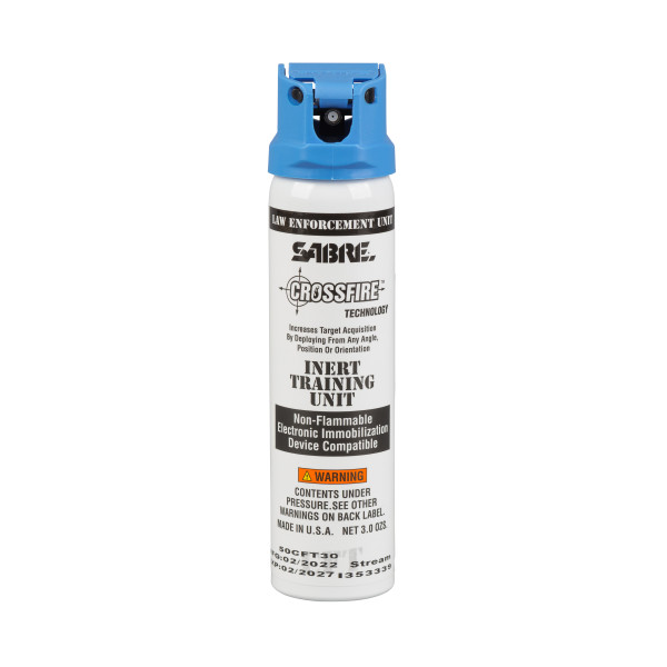 SABRE Inert 3.0 oz Crossfire Stream (MK-4), 89 mL Practice Pepper Spray with Flip Top Safety, Duty Belt Canisters